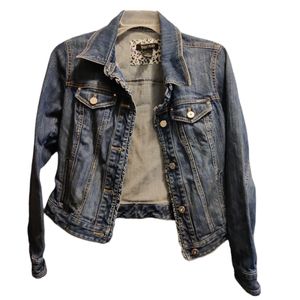 White house black market denim jacket